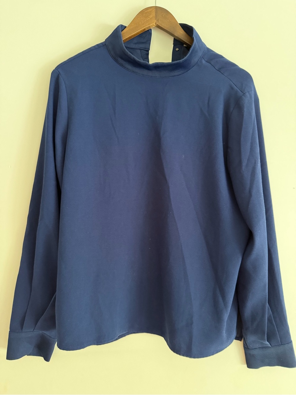 RW&CO. Deep Navy Button-Up Blouse